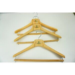 Borrelli Napoli Brown Composite Set of 3 Hangers